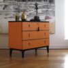 byra-125.1_f SÅLT - ART DECÓ SVART/ HERMÉS-ORANGE - LIKNANDE KAN BESTÄLLAS