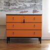 byra-125_f SÅLT - ART DECÓ SVART/ HERMÉS-ORANGE - LIKNANDE KAN BESTÄLLAS