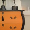 byra-239.4_f SÅLT - ANTIK ROKOKO - SVART & HERMÉS-ORANGE - LIKNANDE KAN BESTÄLLAS