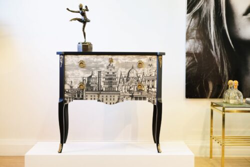 byra-780.3_f SÅLT - BYRÅ - PRINT FORNASETTI - LIKADAN KAN BESTÄLLAS